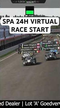 2026 24H OF SPA VIRTUAL RACE START! #assettocorsa #simracing #gt3 #spa24h #shorts #gaming