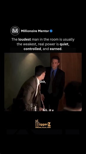 Millionaire Mentor on Instagram: "In this scene from “Boiler Room,” one of the brokers insults another guy at the table. Instead of letting the chaos escalate, Jim Young, the leader of the room, steps in immediately and sends him out. Not because he’s trying to flex authority… but because he understands something most people miss: Strength isn’t volume. Strength is composure. The loudest person in the room is almost always the one trying the hardest to prove something, to themselves or to others