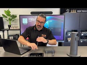 Setting up the Logitech Extend for a single USB-C cable connection BYOD Video Conferencing System.
