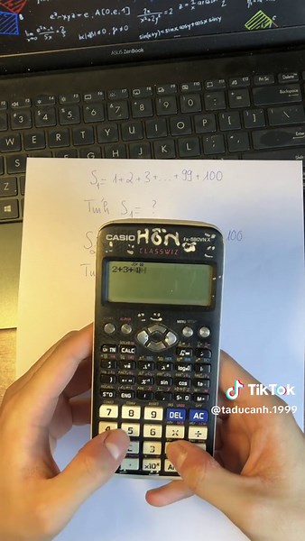 Tính tổng dãy số bằng máy tính Casio