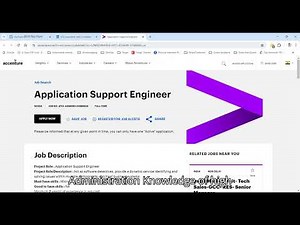 Accenture Application Support Engineer Job: A Quick Overview