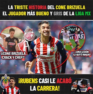 518K views · 866 reactions | El 'CONE' es un jugador espectacular, talentoso, de los que casi no hay, pero ha sido desaprovechado al grado de ser un elemento gris, al cual una lesión casi le cuesta la carrera y hoy les vamos a contar su historia ⚽️ #ConeBrizuela #Chivas #ligaMX | André Marín | Facebook