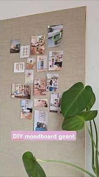 DIY moodboard géant en liège et en lin pour organiser et epingler mes inspirantions et futurs DIY