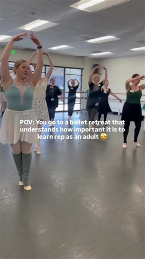 Our full adult ballet retreat experience means rep every day! 🥳 Attendees learn a group piece over the course of the week, and then have a chance to perform it (and get the footage!) during an in studio showcase on Friday. It’s such a wonderful chance to put everything you work on in class into practice, and truly a transformative moment for so many of our students. The LABL Active Adult Ballet Retreat June 21-26th in Bellevue, WA 🛒 in bio 🥰
