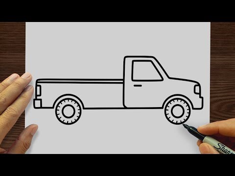How To Draw a Pickup Truck | Pickup Drawing
