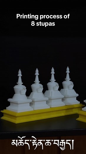 3D Printing Process of Eight Stupas