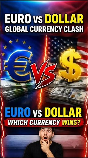 US Dollar vs Euro – Which Currency Is Actually Stronger?#shorts#usd#euro #usdvseuro#currency#finance