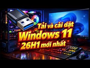 Create a bootable USB drive to install the latest Windows 11 26H1 from Microsoft | Learn computer...