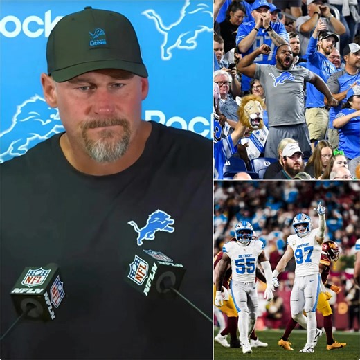 BREAKING NEWS: After a 44-22 Dominating Victory Over the Washington Commanders That Shrunk All Critics, Dan Campbell﻿ Sends a Touching 17-Word Tribute to Detroit Lions Fans﻿ Who Never Stopped Believing Even When the World Doubted. The resounding victory of the Detroit Lions﻿ under the leadership of Dan Campbell﻿ not only satisfied the audience but also marked an important turning point in the season when the team scored from the start and maintained an overwhelming dominance. Campbell﻿ showed hi