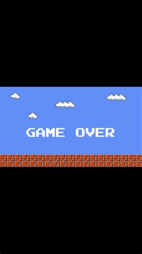 Super Mario Bros Game Over Sound Effect #Shorts #SuperMario #Mario #GameOver