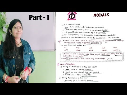Class 6 CH-19 Modals Solved Exercise #english