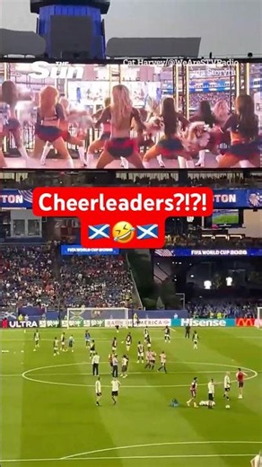Scotland Fans' Shocked Response to Cheerleaders Before Haiti Game 🤣🤣