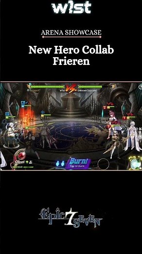 NEW HERO COLLAB FRIEREN ARENA SHOWCASE... EPIC SEVEN