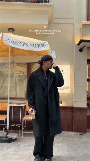 rish | this is the easiest crash course to become one fine shyt, take notes👦🏻👆🏻🗒️ [long coats, fashion, menswear, winter outfits, mens fashion,... | Instagram