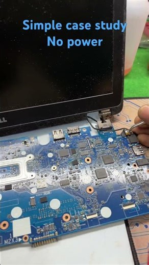 Simple case study NO Power #laptop #computer #repair