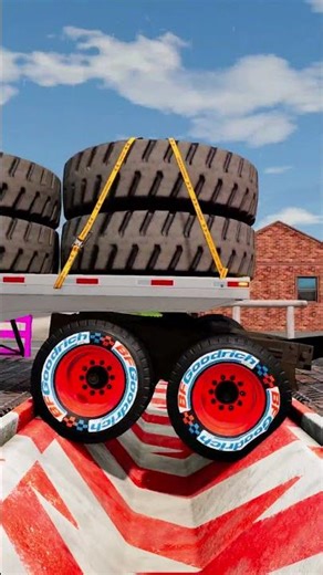 Pizza Truck vs Camo Plane vs Giant Hole! ✈️🔥 | BeamNG.drive