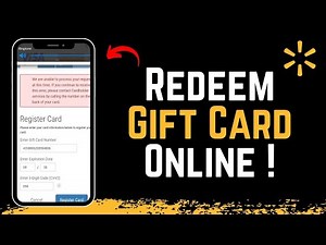 How to Redeem Walmart Gift Card Online !