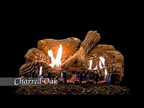 Charred Oak Ceramic Fiber Gas Log Set by Empire Comfort Systems