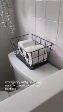 How to organize toilet paper | Bathroom storage tips
