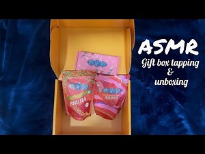 ASMR | Gift Box Tapping & Unwrapping (No Talking)