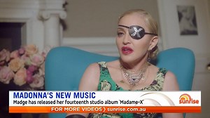42K views · 165 reactions | Pop icon Madonna sat down with Andrew Denton last night, where she discussed motherhood, her fourteenth album and THAT eyepatch. Watch Andrew Denton's "Interview" on 7plus: www.7plus.com.au/andrew-dentons-interview | Sunrise | Facebook