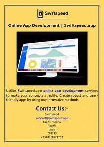 Online App Development  Swiftspeed.app - SlideServe