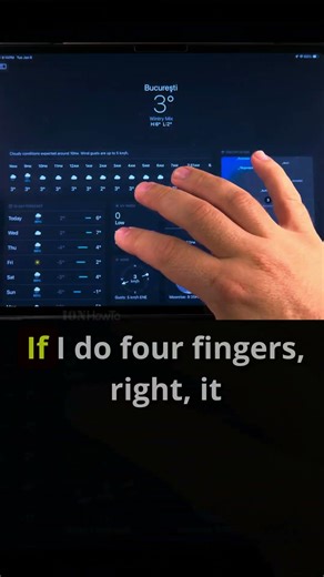 How to use four fingers gestures to swap between apps on your iPad Part 2