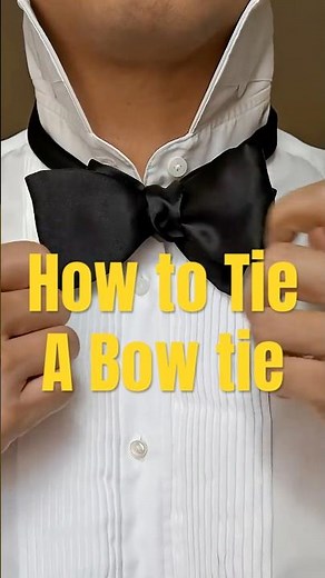 How to Tie a Bow Tie (Step by Step) 💡#bowtie #howto #menswear #menswear ar