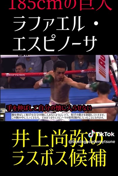 井上尚弥のラスボス候補。185cmの巨人 ラファエル・エスピノーサ #格闘技 #boxing #井上尚弥 #最強 #那須川天心