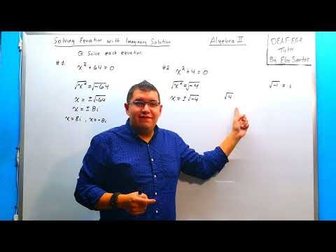 Solving equation with Imaginary solution ASL explained