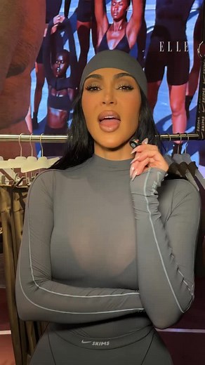 587K views · 6.4K reactions | @kimkardashian is entering her athleisure era. ELLE caught up with the television star and mogul at the launch celebration for NikeSKIMS to talk about the new brand that brings @skims and @nike together—and what to expect from her two upcoming Hulu series. | ELLE Magazine (US) | Facebook