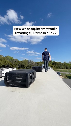 Vikki & Jason | RV LIFESTYLE on Instagram: "Here’s one of three ways we’re able to get internet in our RV no matter where we travel to! We use Starlink as one source, but since we travel the country, there are locations where Starlink doesn’t work well for us. We have two other resources we can use when Starlink doesn’t work and that provide internet access in our truck on travel days 😉 For more RV living and traveling resources follow👇 @createyourbestlifetoday ______ #rvliving #rvers #camperl