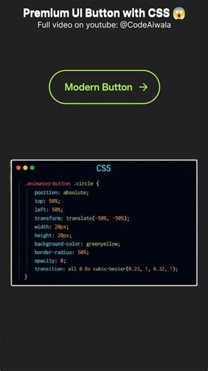 #webdesign #css Premium CSS Button Animation 🤯 | HTML & CSS Tutorial #javascript #ui #webdevelopment