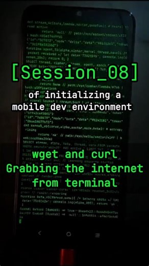 'curl and wget' the Internet #termux #android #coding