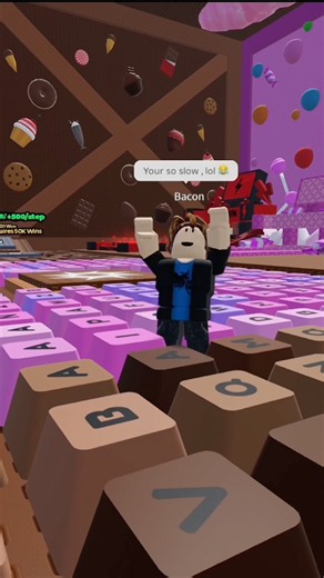 The owner gave me infinite speed #roblox #keyboardescape
