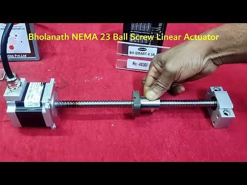 NEMA 23 Ball Screw Linear Actuator | linear actuator | Stepper Motor | Bholanath | English Version