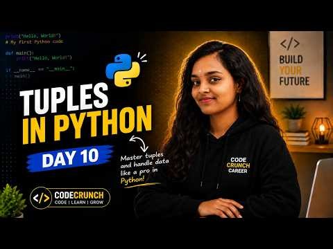 Learn Python Tuples in 5 Minutes| Day 10 | 100 Days of Python | Python daily coding challenge