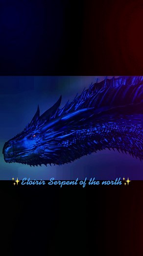 ✨The serpent of the North Origin✨Etoirir was name after the sea serpent of the Narrow sea.He was born in Dragonstone though he was look after by Audrelia Baratheon who eventually gives his son Ser Atticus a dragon though Audrelia didn’t know if the dragon was actually from Dragonstone or Valyria. Audrelia describe this dragon to be same size as Balerion though more taller than him. Etoirir was the largest dragon across Westeros. He shares same personality as The Cannibal was a wild dragon that l