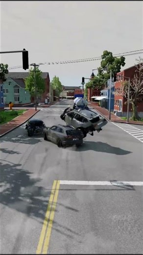 Realistic car crash #22 #automobile #cars #shorts
