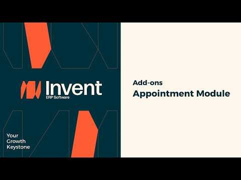 Appointment Module in Invent ERP