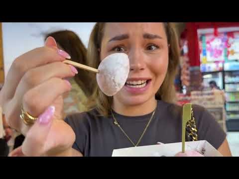 We ATE food from all around the WORLD in 1 day!! My family visit Global village