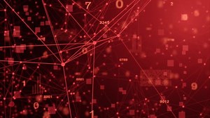 Digital Technology,abstract background red color