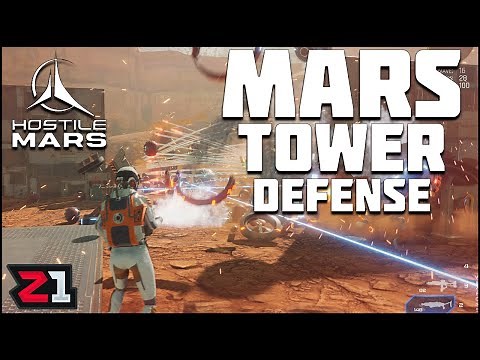 NEW Mars Base Building Tower Defense Factory Game ?! Hostile Mars [E1]