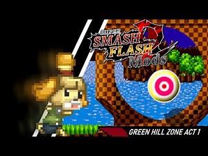SSF2 Mod Showcase- Green Hill Zone Act 1 (Target Test)
