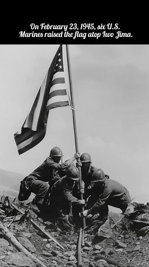 Iwo Jima Comes to Life – The Moment U.S. Marines Raised the Flag (WW2 Real Animation) #historyshorts