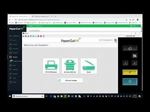 PaperCut using scan to cloud