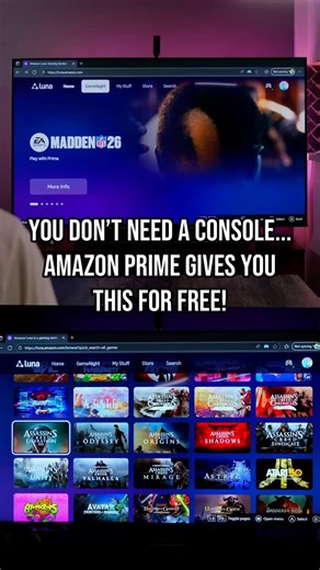 1K views | What is Amazon Luna, and what do you actually get with it 樂 Amazon Luna is a cloud gaming (and more newly, party game) platform that's free with your Amazon Prime membership. For serious gamers, it can't actually replace a console, but people do seem to be sleeping on Luna's library. Hopefully now you know a little more about how it works, will you try Luna out 廊 #amazonluna #cloudgaming #freegamestoplay #amazonprime #partygames | Tom's Guide | Facebook