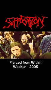 33K views · 2.8K reactions | Suffocation | Technical Brutality in Full Force (Pierced from Within 2005) #Suffocation #PiercedFromWithin #BrutalDeathMetal #TechnicalDeathMetal #2000sDeathMetal | Throne of Necropolis | Facebook