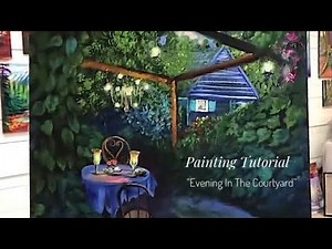 Painting Demonstration of “Evening In The Courtyard”