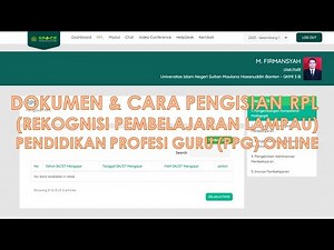 Dokumen & Cara Pengisian RPL (Rekognisi Pembelajaran Lampau) PPG Online